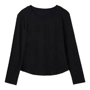 
Square dance top for women new autumn and winter long-sleeved T-shirt cotton dance clothes casual fitness jogging exercise sportswear