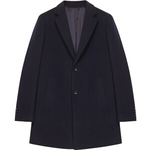 
[Cashmere Coat] ERDOS Men's Winter Navy Suit Collar Crombie Long Woolen Coat