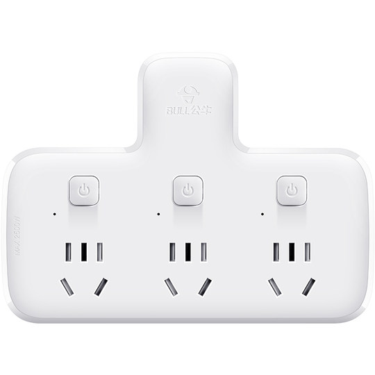 Bull socket plug splitter - trådløs multifunktionel home electric plug ...