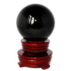 Factory Direct Sales Of Natural Obsidian Crystal Ball Ornaments Home Living Room Porch Office Opening Gift Rough Stone Polishing