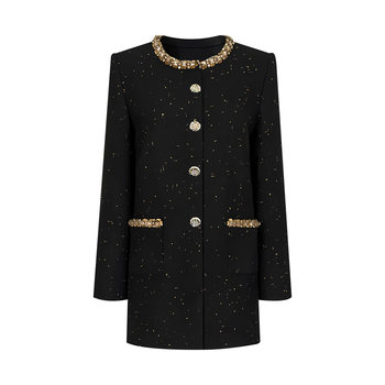 Large size women's French style high-end dress
