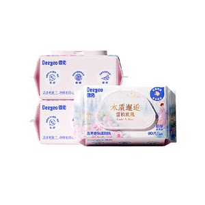 
Deyou Fragrance Wet Toilet Paper Family Affordable Wet Toilet Wipes for Women's Private Parts Special Wet Wipes for Pregnant Women 80 Pumps 3 Packs