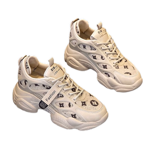 
Inner heightening daddy shoes for women ins trend 2025 new autumn and winter versatile super hot 8cm thick-soled sports shoes casual women's shoes