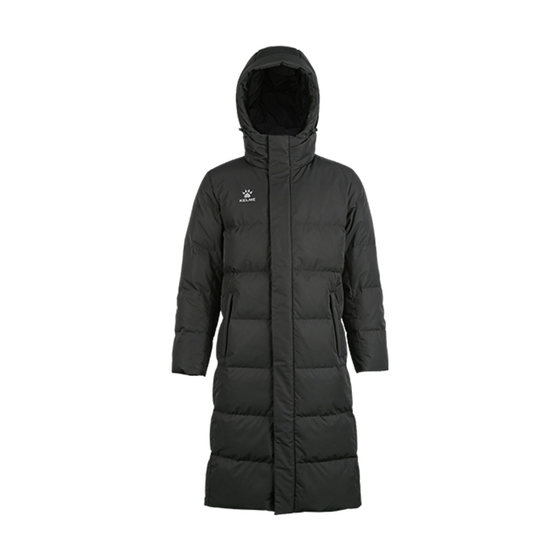 
KELME football sports training outdoor windproof and cold-resistant long down jacket for men