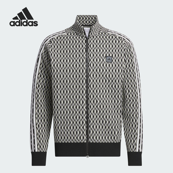 Adidas/阿迪达斯官方正品2024新款男士立领拉链时尚外套IT8322