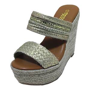 
Fashion sandals summer heel thick sole waterproof platform ultra high heel rope woven rhinestone one-strip heightened sandals for women