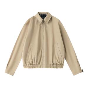 
CountryMoment [Reversible] 32 Count Combed Cotton Vintage Plaid Jacket Men's and Women's Harrington Jacket