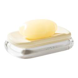 MOLALUNA soap dish does not accumulate water, high-looking soap dish