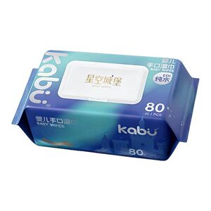 
Kabu Kabu Starry Sky Castle Baby Wipes EDI Pure Water Wet Wipes Baby Hand Mouth Fart Facial Cleansing Wipes