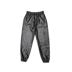 Leather pants in winter plus velvet thickened loose motorcycle riding cold-resistant harem pants takeaway rider windproof waterproof warm pants
