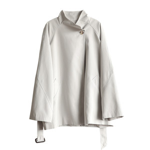 
Jia Julie high-end windbreaker jacket for women 2025 spring new mid-length top jacket British style coat