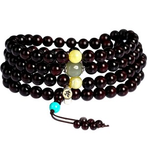 
High-end Indian small leaf rosewood bracelet 108 beads birth year bracelet boy bracelet birthday gift for women