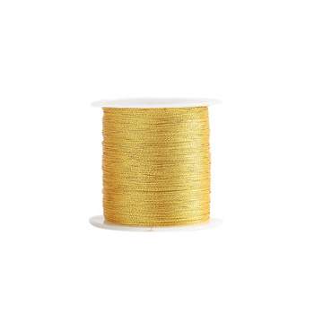 Golden Line Edge Rope Line 3 Share 6 Shares and 9 Shares of 12 Stocks Manual Weaving Bracelets Drumping Golden Silver Wire DIY Winding Material
