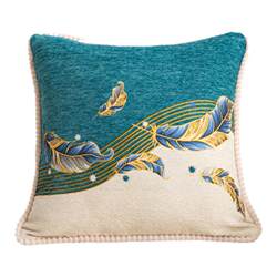 Cotton and linen high-end model room sofa living room pillow