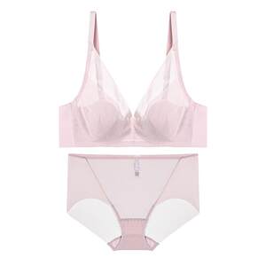 
[Pellal Underwear] Ai Lingerie Women's Native Year Red Breathable Hole Large-Breast Small Bra Panties Set