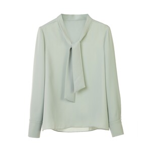 [Langzi Basic Wardrobe] Celebrity same style French shirt temperament shirt long-sleeved top spring new women's style