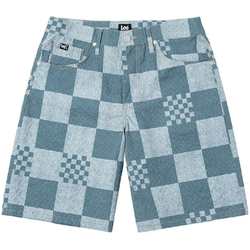 Lee25 new product comfortable version classic five-pocket design blue plaid men's shorts casual trend A08019