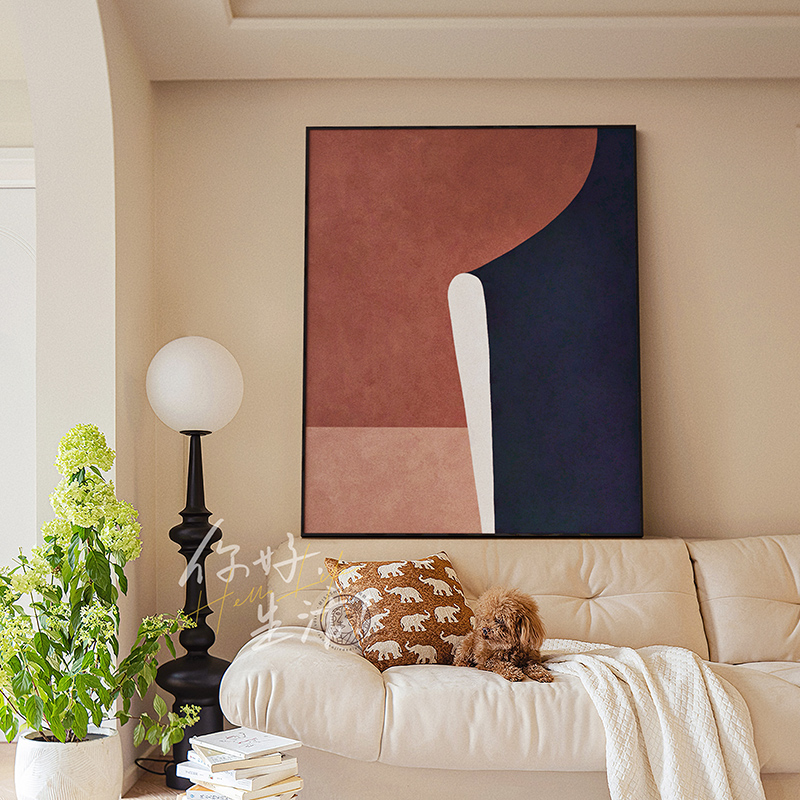 超大幅客厅沙发背景墙装饰画现代简约轻奢挂画高级感抽象落地壁画