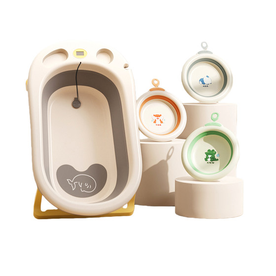 October Crystal Babies Basin Furniture Furniture can sit on large freshman children's products, bath barrel folding baby bathtop