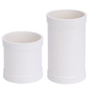 
Top construction PVC direct pipe hoop drainage pipe straight-through joint sewer pipe accessories 50 pipe fittings 75 pipes 110 160