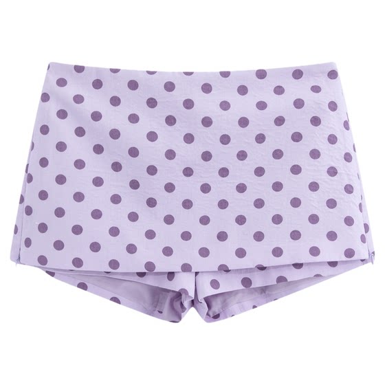 
riverstone plus girly style holiday polka dot skirt women's casual slim slim and sweet culottes