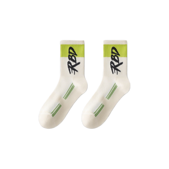 Youth socks men's summer thin cotton socks breathable and deodorant mid-tube basketball junior high school students boys sports socks