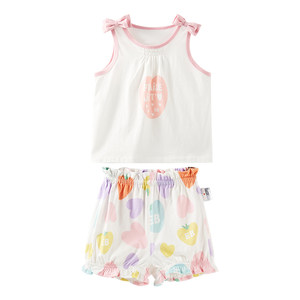 
ELLE baby pure cotton baby vest summer thin children's outer sleeveless top boys and girls suit