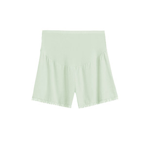 
Maternity safety pants, anti-exposure leggings, summer thin outer wear ice silk pants, women's low-waist lace shorts summer wear