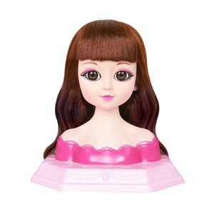 
Bazaar makeup doll can comb hair mold little girl children's toy dress up princess doll birthday gift woven hair