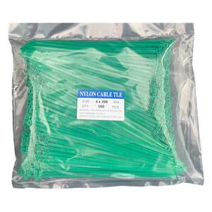 
Colored cable ties 4*200 nylon fixed buckle medical waste sealing cable ties 500 pieces 3.6MM wide plastic cable ties