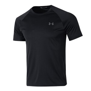 
UA Under Armor quick-drying short-sleeved men's clothing 2026 new men's black running fitness clothing sports t-shirt 1327965