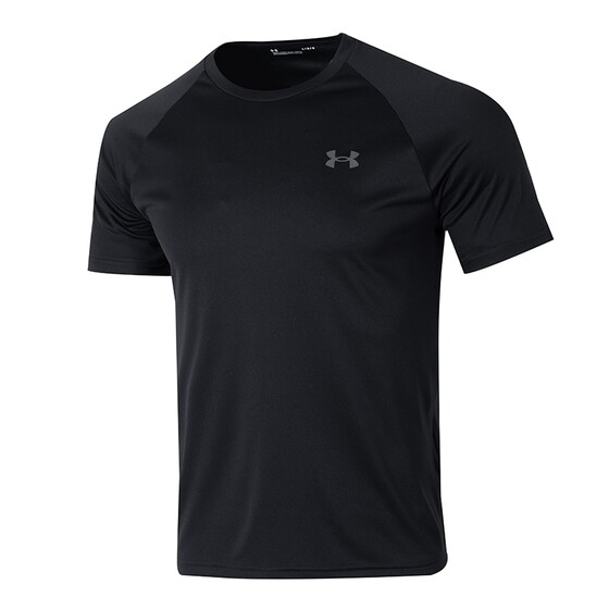 
UA Under Armor quick-drying short-sleeved men's clothing 2026 new men's black running fitness clothing sports t-shirt 1327965