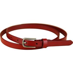 Belt female leather head layer cowhide this year of red ladies belt thin, simple casual wild pants belt