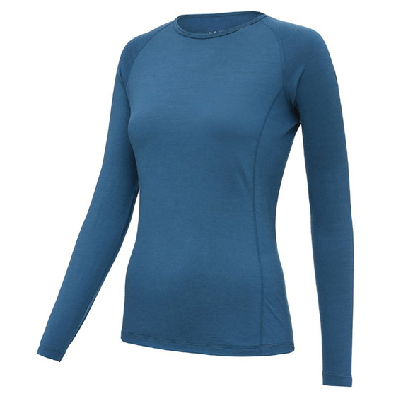 
Women's broken code clearance Merino wool warm breathable long sleeve base merino sports round neck quick drying spring
