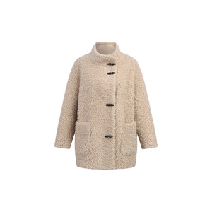 
100% sheep wool grained velvet long/short coat, soft, flexible and warm, lazy silhouette lambswool coat