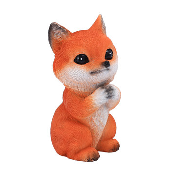 Cute Nine -tailed Fox succulent decorative flower pot ornaments
