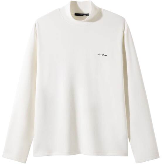 GXG men's clothing, half-high neck long-sleeved T-shirt, warm and comfortable base, 24-year autumn hot sale #G24D343010