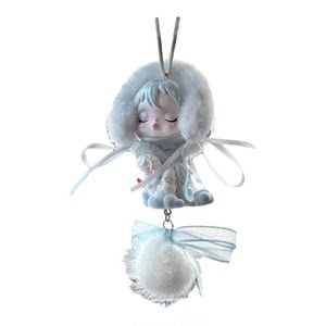 Genuine Bubble Mart SP car pendant for girls, high-end car pendant, car rearview mirror, safe pendant gift