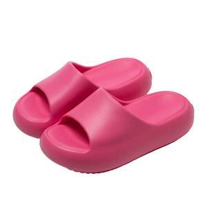 
Pu west's poop-stomping slippers for women 2026 new summer home indoor non-slip and anti-odor eva thick-soled sandals
