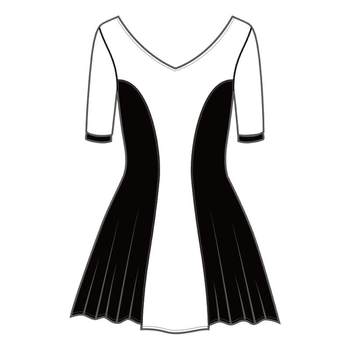 
TOSWIM skirt short-sleeved one-piece swimsuit for women