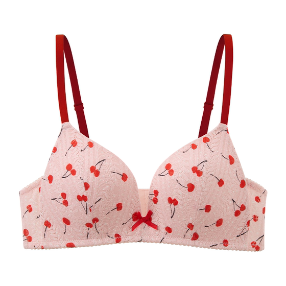 
Six Rabbits Underwear Women's Small Breast Push-up Anti-sagging Bra Without Wires Sweet Wind-shrinking Side Breast Bra