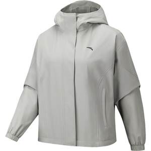 
ANTA water repellent jacket women's 2026 summer silhouette windbreaker sports commuting mercerized velvet jacket top