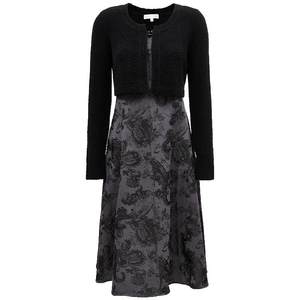 
ONLY autumn design printed A-line suit mid-length dress for women 124407004