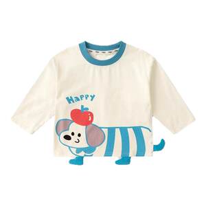 
[7A Antibacterial] Boys T-shirt Spring Clothes Children's Long Sleeve Cartoon Boys' Tops Girls' T-shirts Infant Children's Clothes Category A Spring