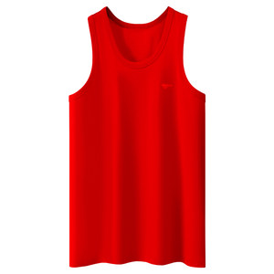 
Seven Wolves' zodiac year red vest men's year of the horse clothes pure cotton bottoming wedding wear men's gift set