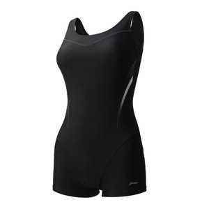 Li Ning swimsuit women's new one-piece flat corner professional racing swimming pool special teenage swimsuit women's swimsuit
