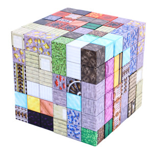 
Minecraft Magnetic Cubes Custom Building Blocks Variety of Magnetic Iron Stones Strong Magnetic Rubik's Cube Children's Educational Magnetic Toys