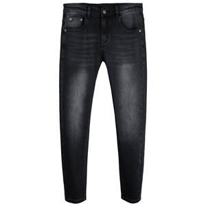 
Black and gray nine-point jeans for men, fashionable, handsome, trendy and versatile, washed whiskers, high-quality slim-fitting pants