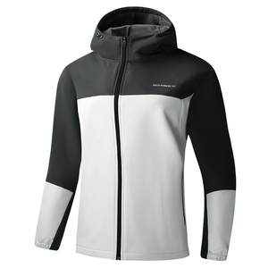 
361 Sports Jacket 2025 Autumn and Winter New Men's Woven Velvet Hooded Warm Top Outdoor Sports Jacket