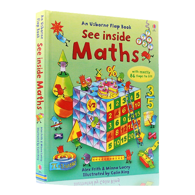 洋書 Usborne See inside Math 5冊セット 英語絵本 see inside maths: Alex Frith, Minna Lacey, Colin King